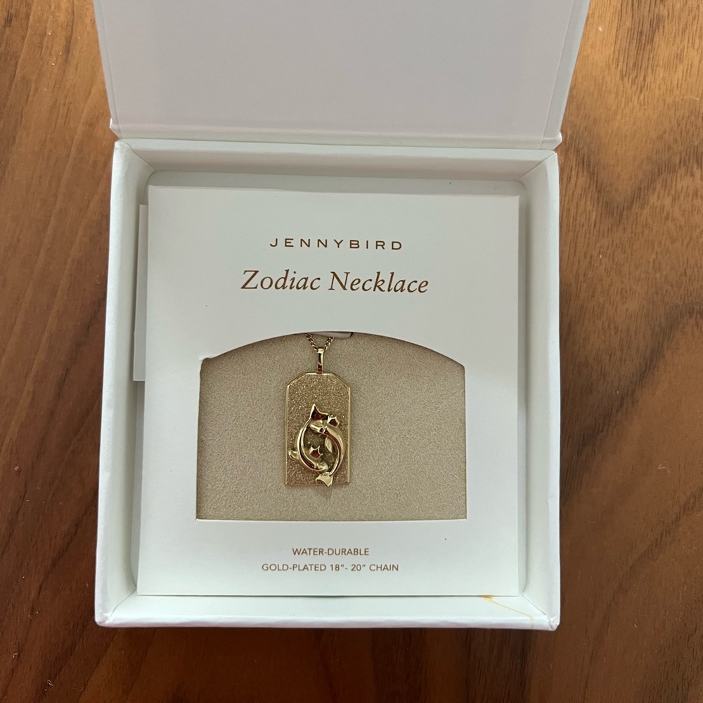 Jenny Bird Zodiac Pendant Necklace - Pisces